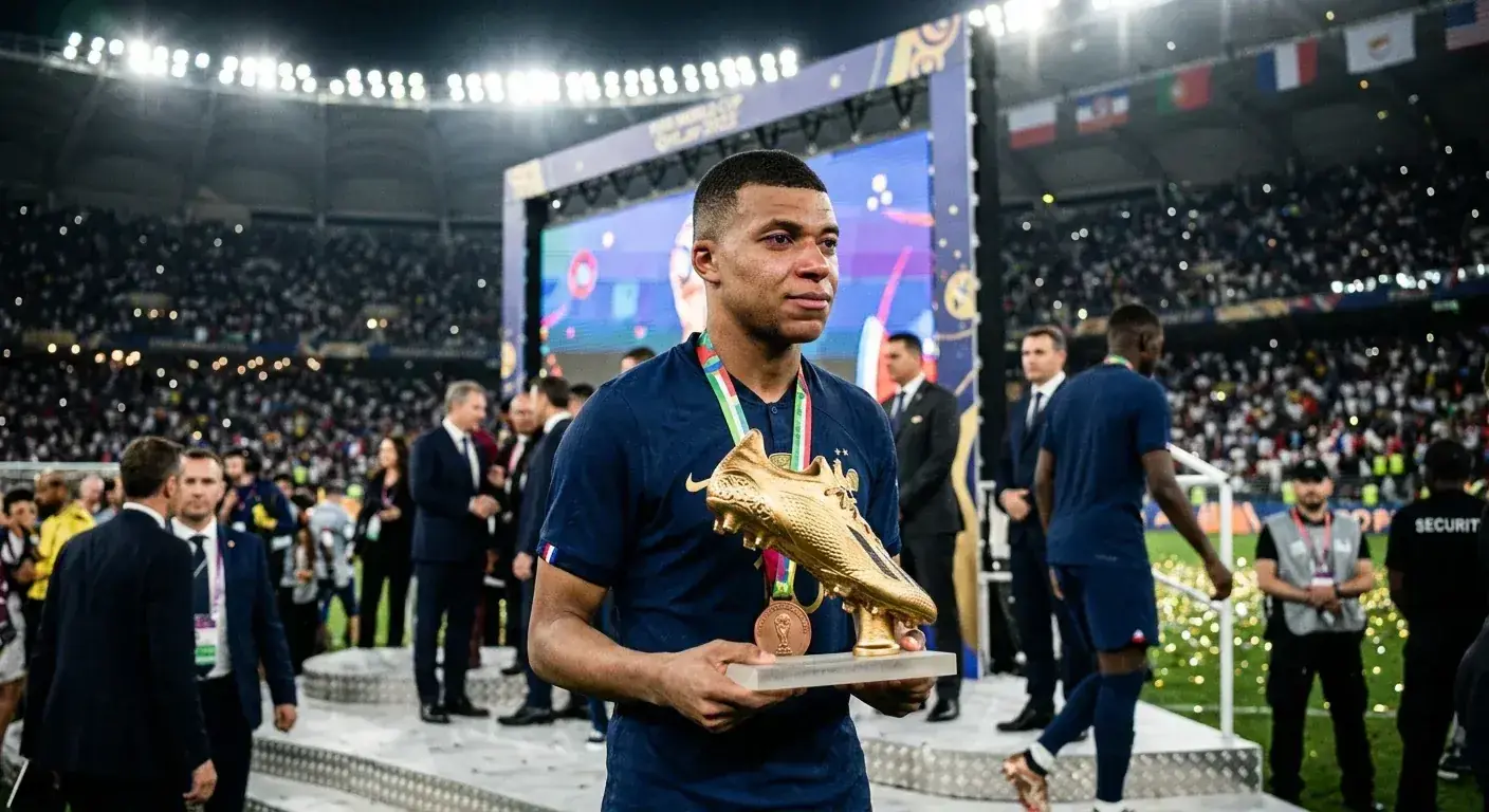 Kylian Mbappé so Zlatou kopačkou pre najlepšieho strelca MS 2026