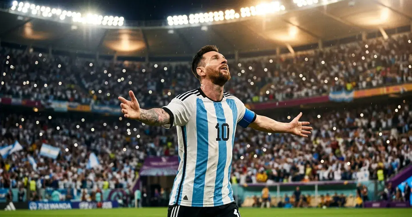 Lionel Messi oslavuje rekordný gól na MS 2026 pred zaplneným štadiónom